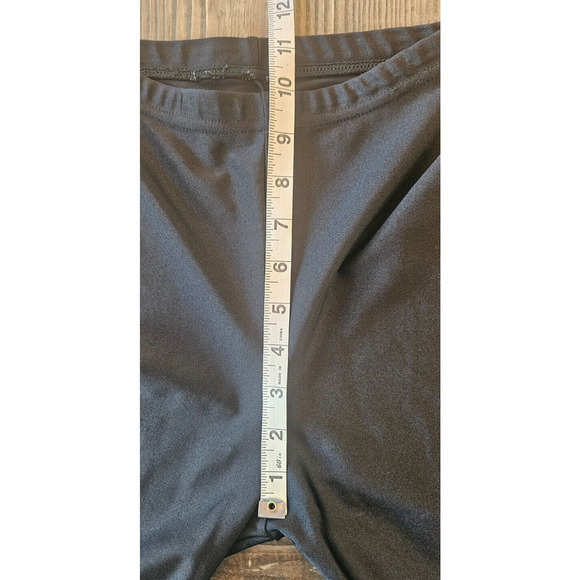 American Apparel Womens Leggings Small Black Shiny Elastic Waist Pull On Dance - Picture 8 of 9